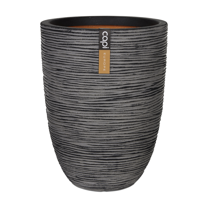 Pflanzkübel Vase elegant low Rib NL 46x58 anthrazit