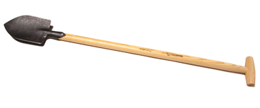 Junior - Spitzspaten mit Eschen-Knopf-T-Stiel (75cm)