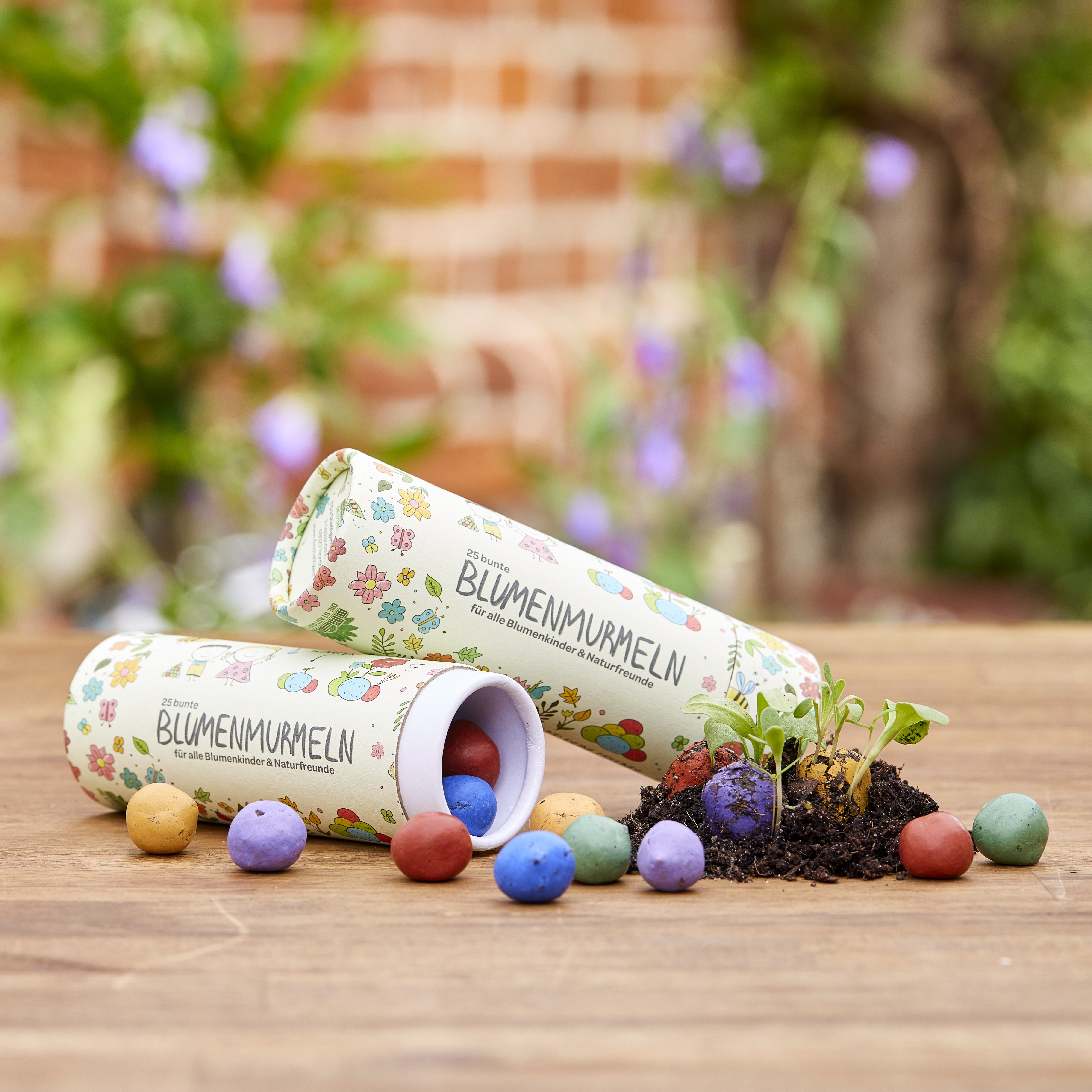 Buntes Saatgutkonfetti