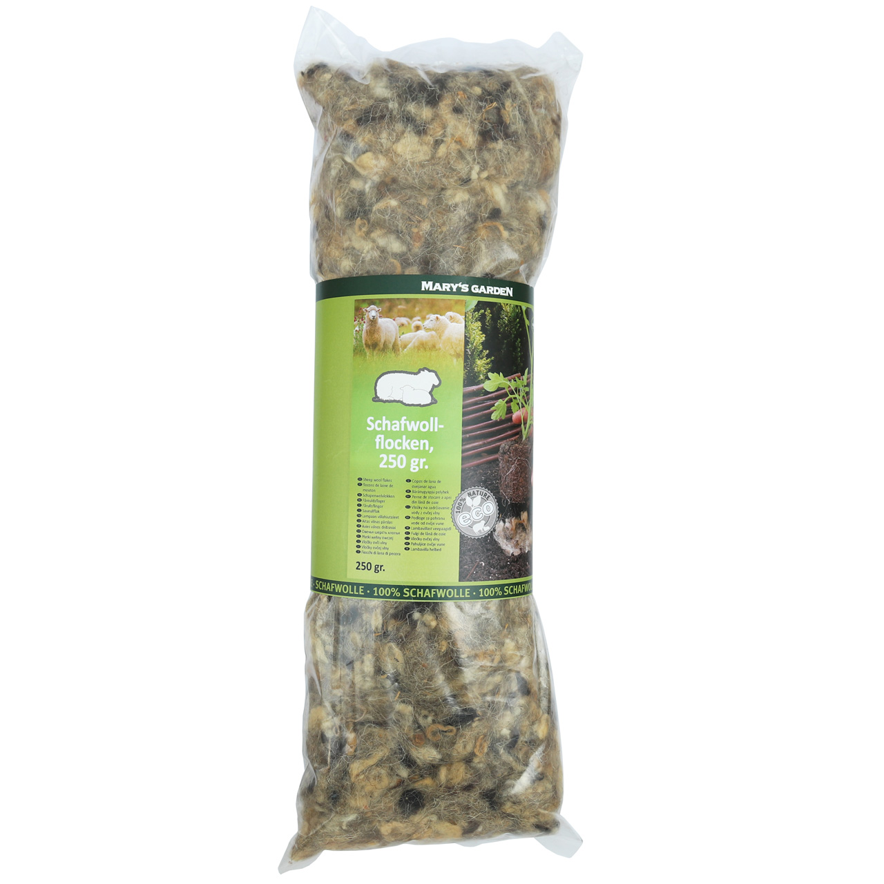 Mary´s Gartenwolle–Flocken im Beutel 250g