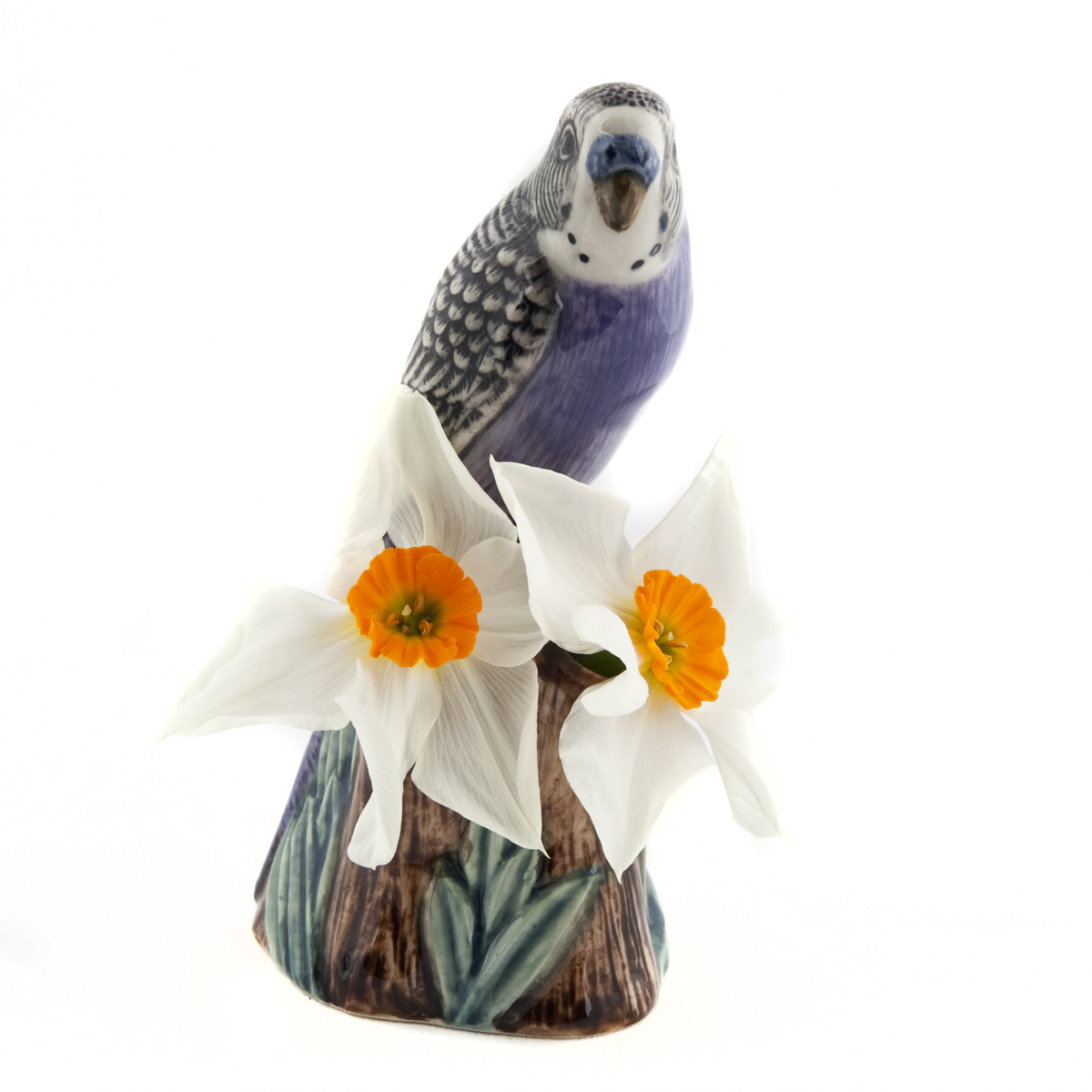Vase Wellensittich violett