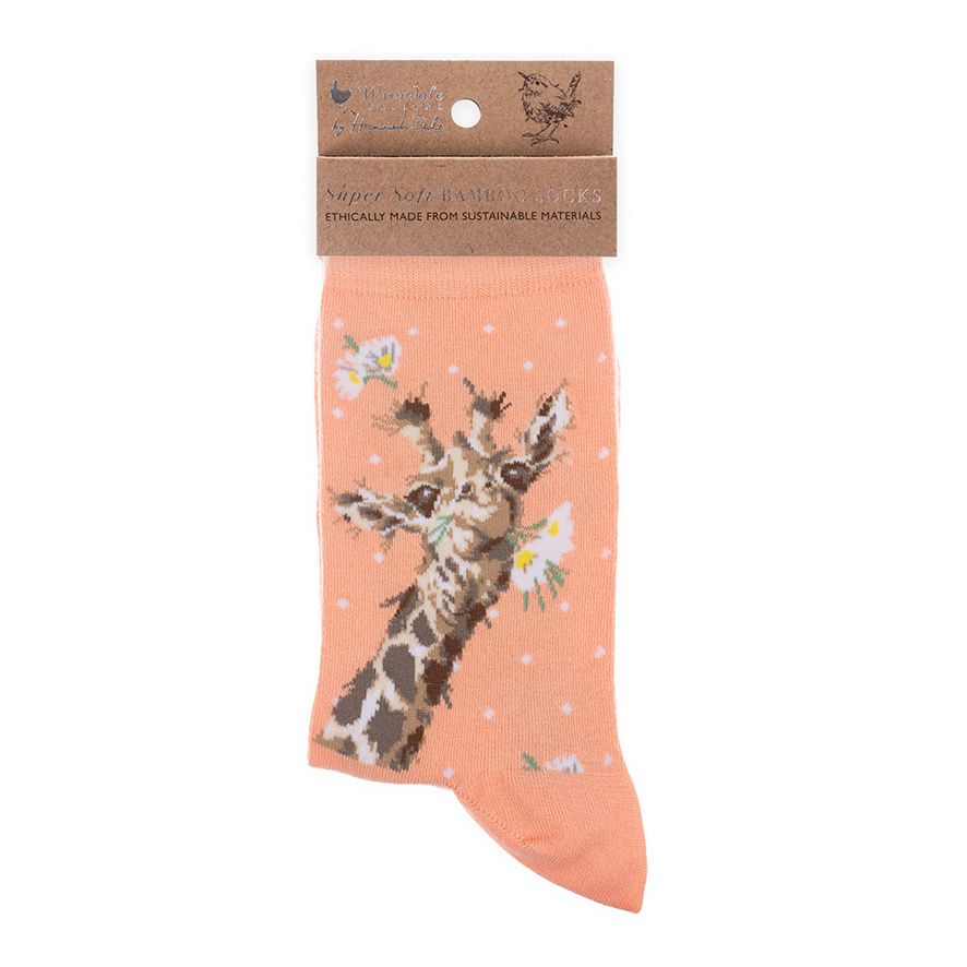 Socken "Flowers" Giraffe