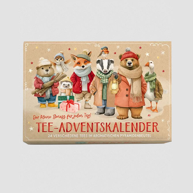Adventskalender Gemütliche Gesellen - 24 Teesorten