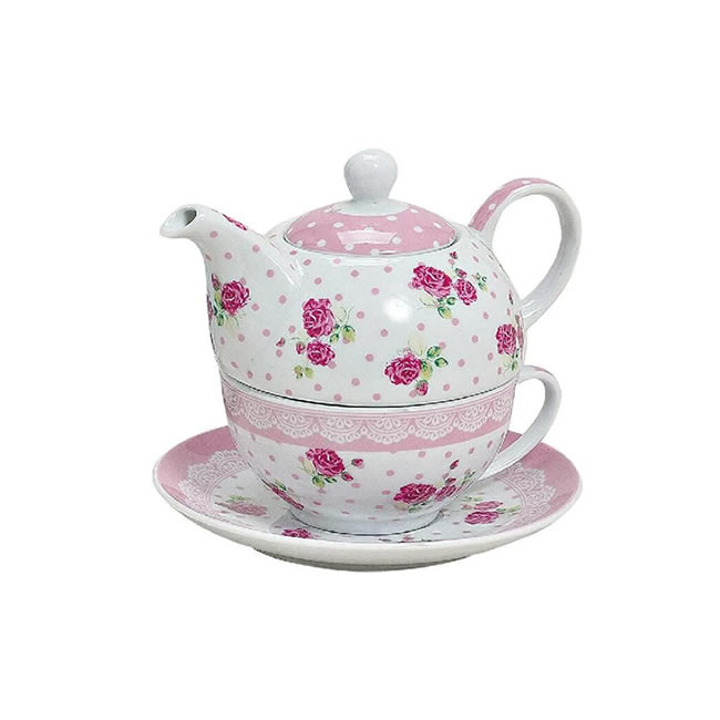 Tea for one Röschen rosa