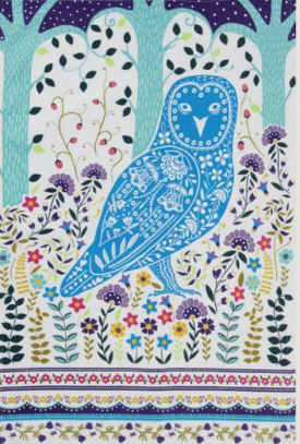 Tea Towel Woodland Owl