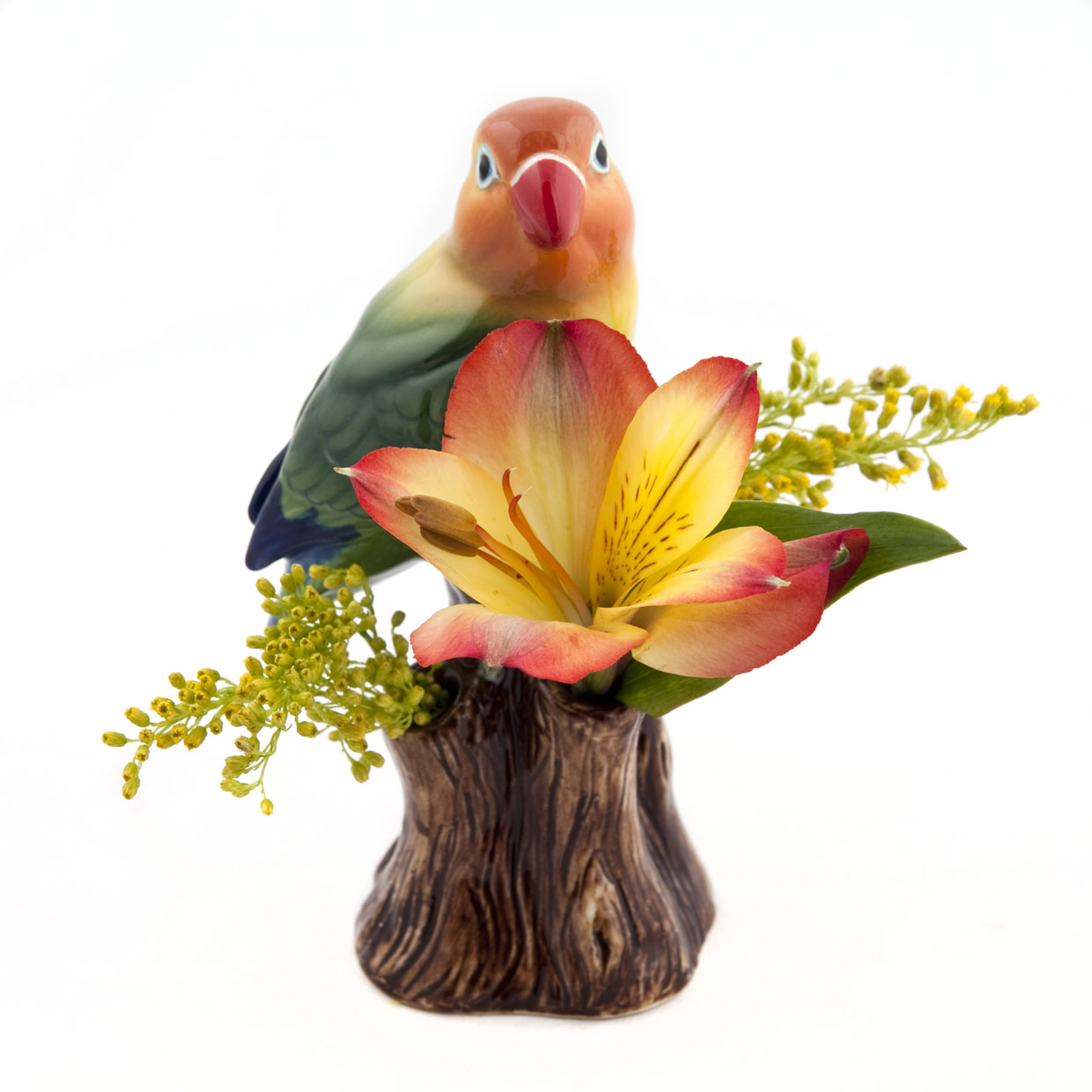 Vase Love Bird orange