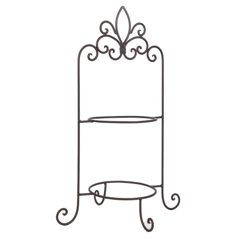 Etagere braun - für 2 Teller