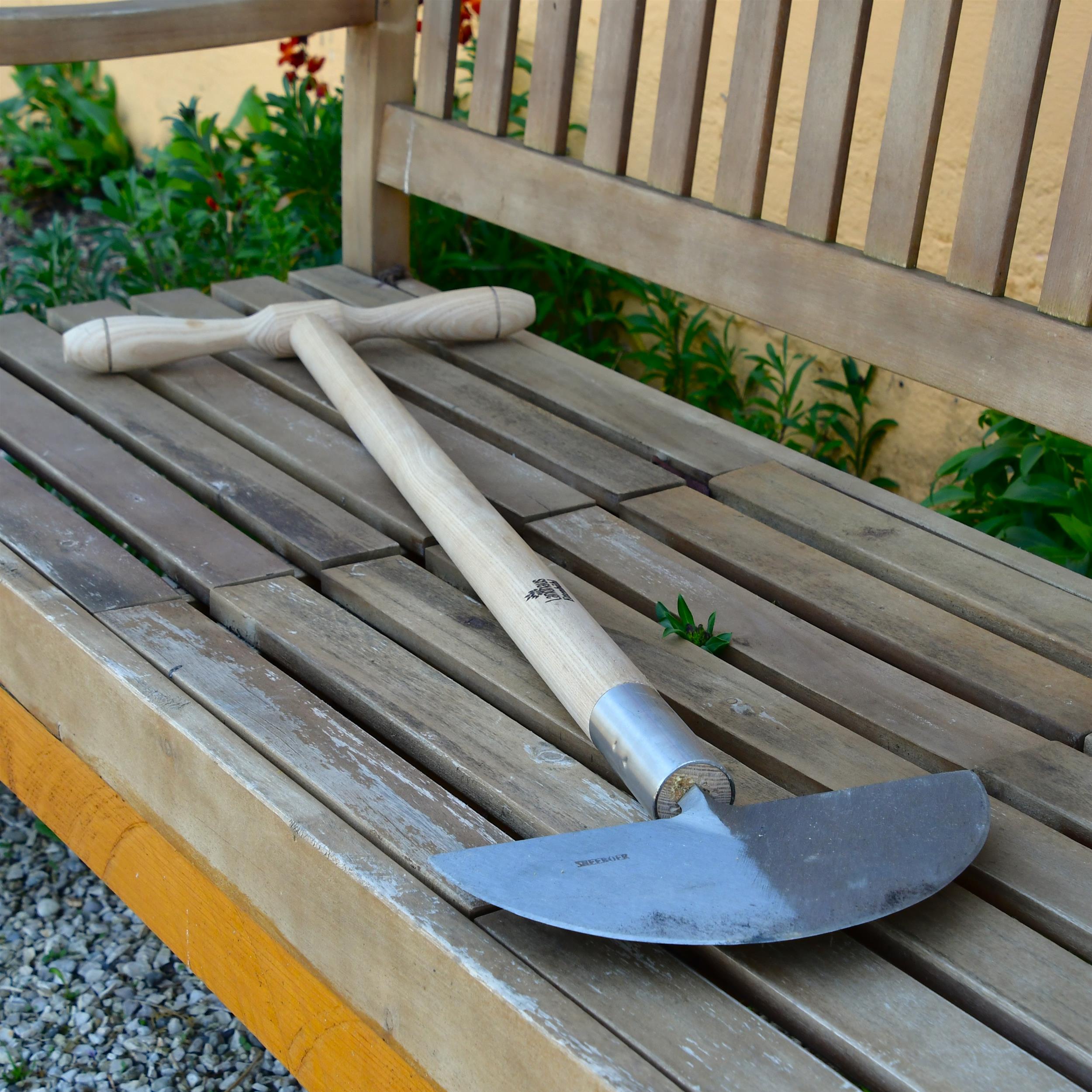 Rasenkantenstecher mit Holzgriff, groß