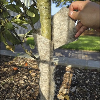 Mary´s Gartenwolle-Wickelband 100%, stein