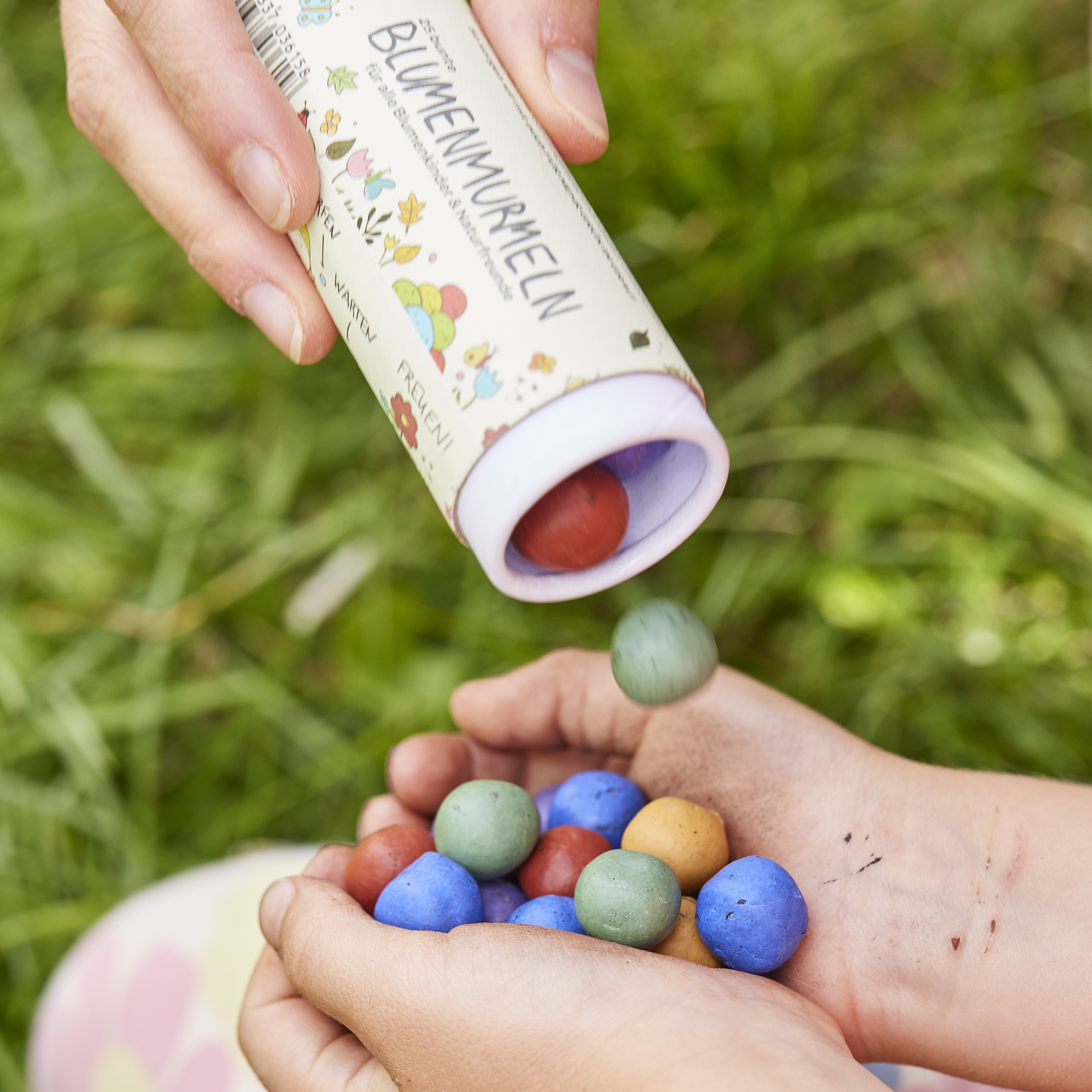Buntes Saatgutkonfetti