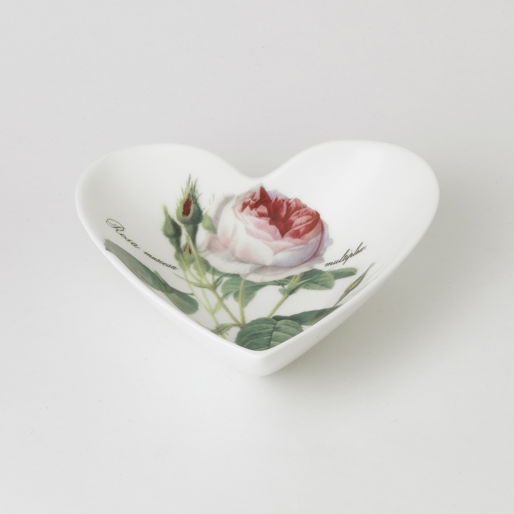 Herzschale 13 cm Redoute Rose