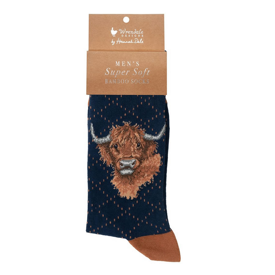 Socken Herren "Highland Heathers" Hochlandrind