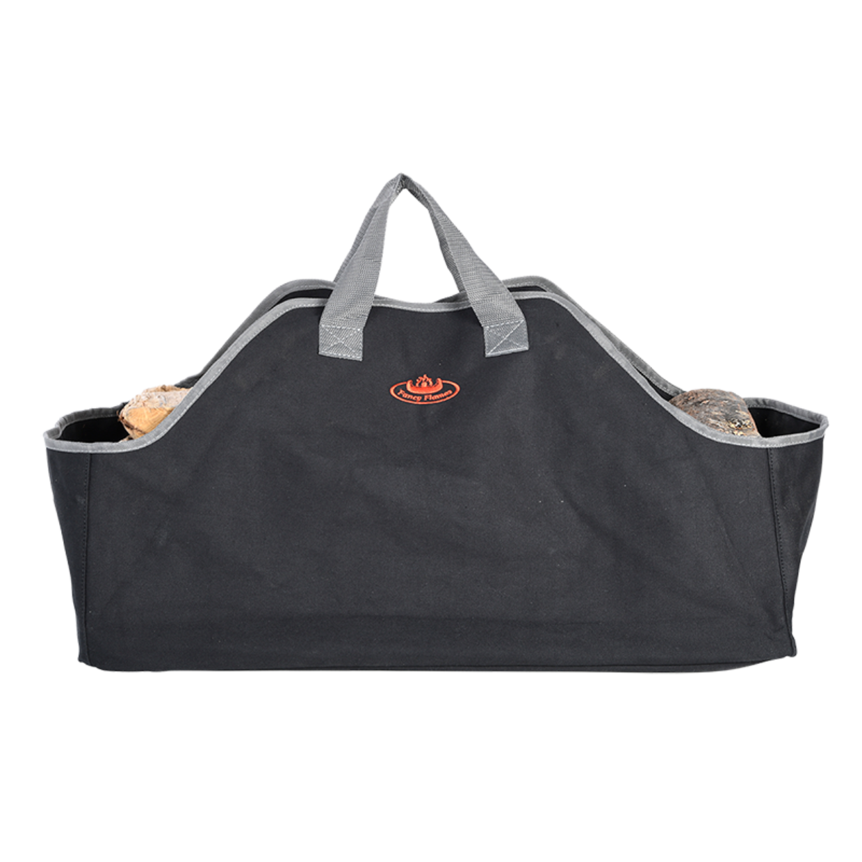 Laub - und Kaminholztasche schwarz