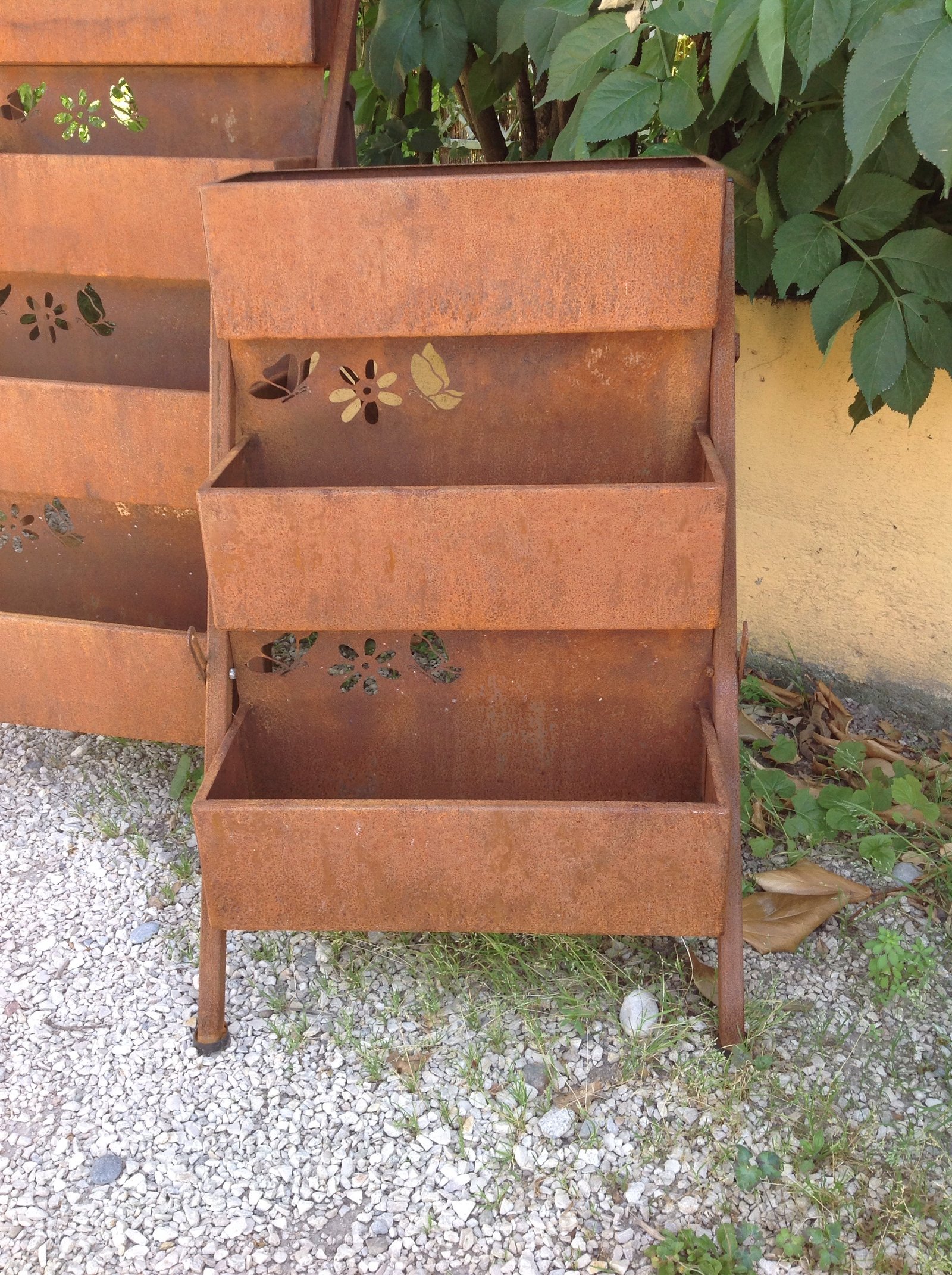 Pflanzentreppe 'Scala', 3 Stufen, Edelrost
