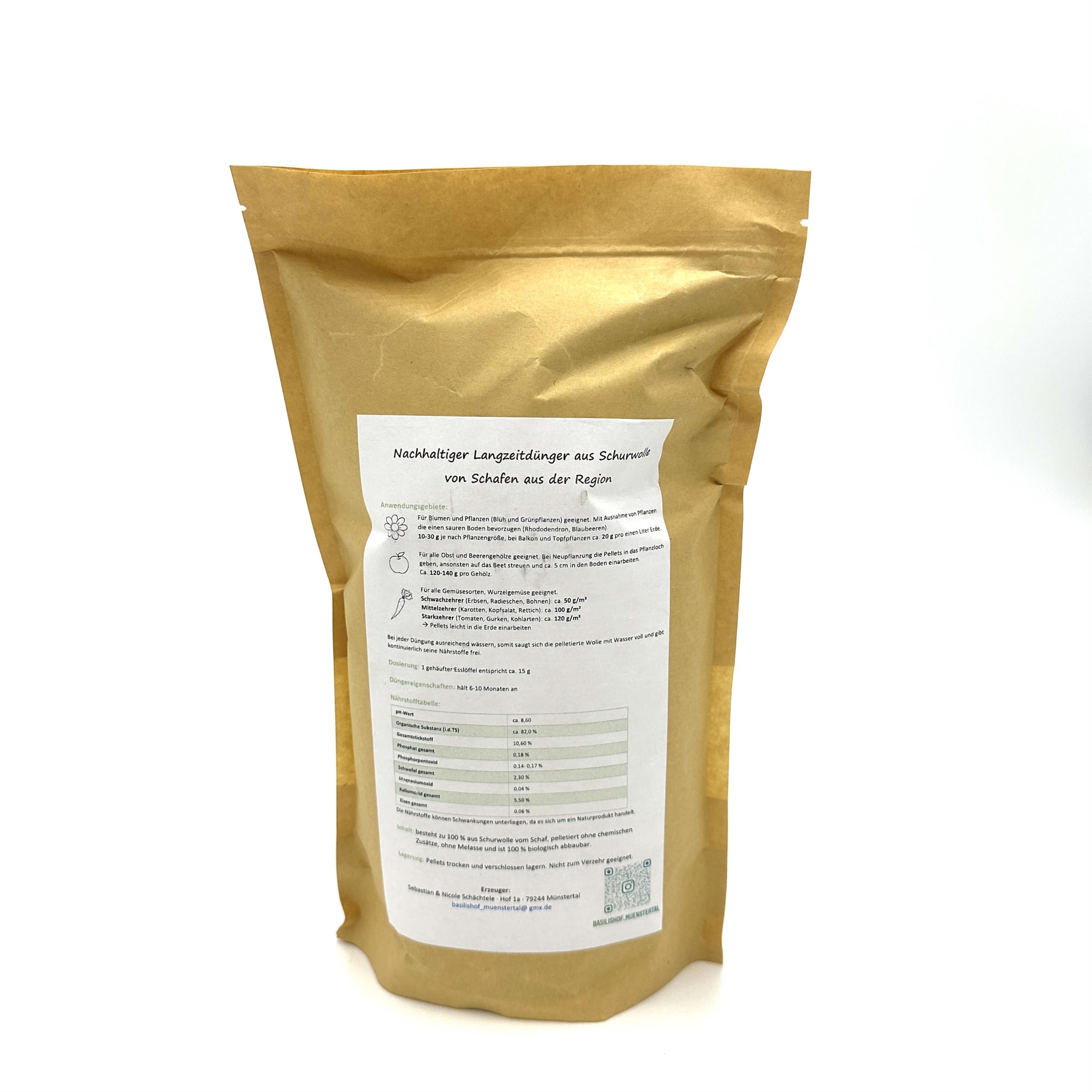 Schafwollpellets - Naturdünger aus Schafwolle