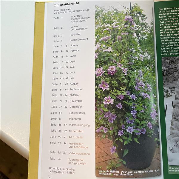 Das Clematis Jahrbuch - 365 Tage Freude mit Clematis