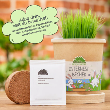 Osternest aus dem Becher