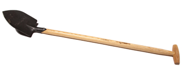 Junior - Spatenschaufel mit Eschen-Knopf-T-Stiel (75cm)