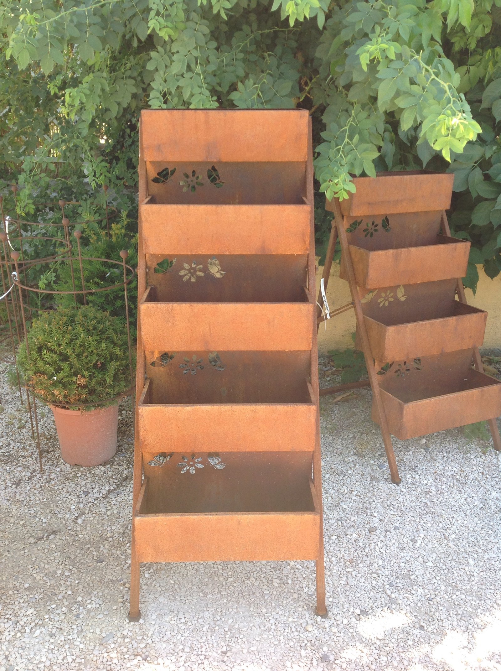 Pflanzentreppe 'Scala', 5 Stufen, Edelrost