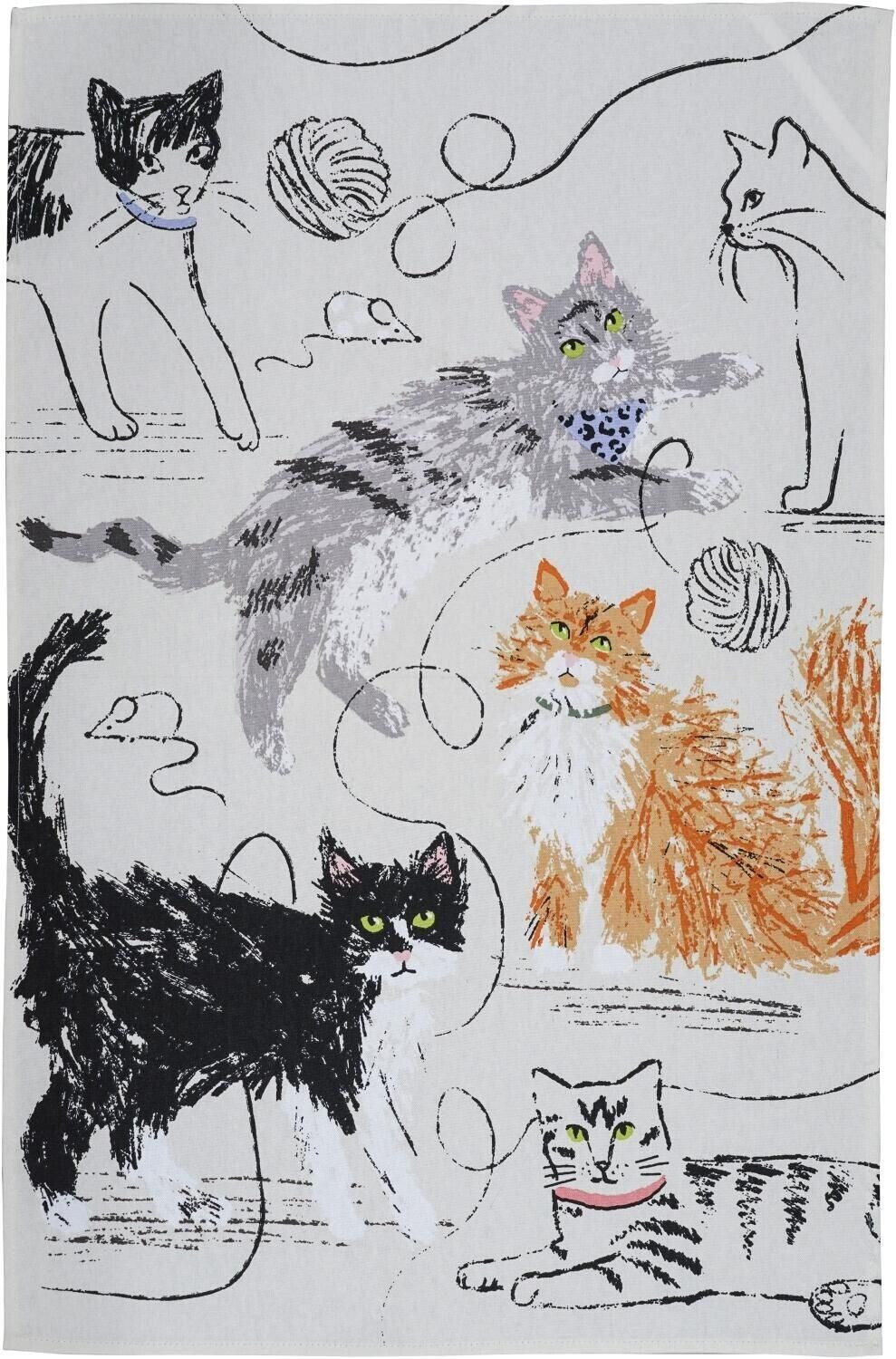 Tea Towel Feline Friends