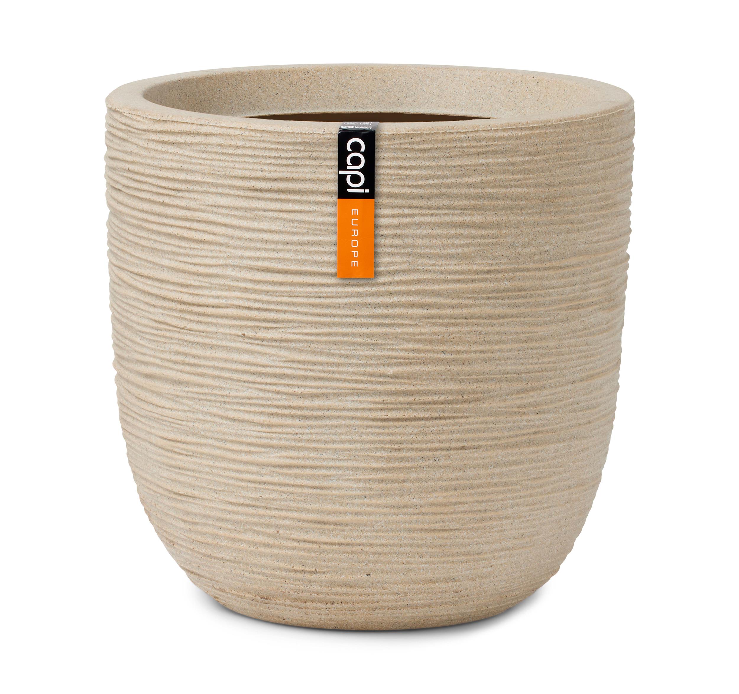 Pflanzkübel Kugel Waste Rib NL 43 x 41terrazzo beige