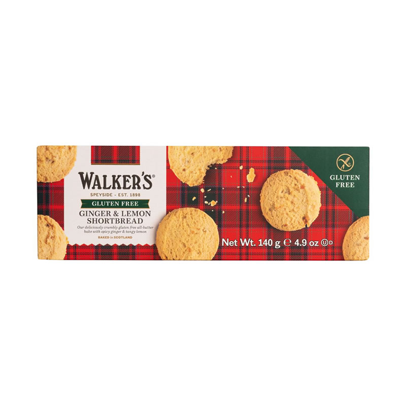Walkers Ginger & Lemon Shortbread - glutenfrei
