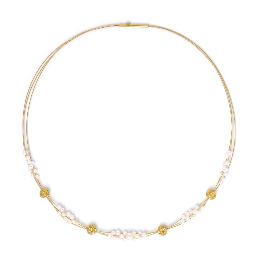 Rosalind Seilcollier mit Süßwasserperlen