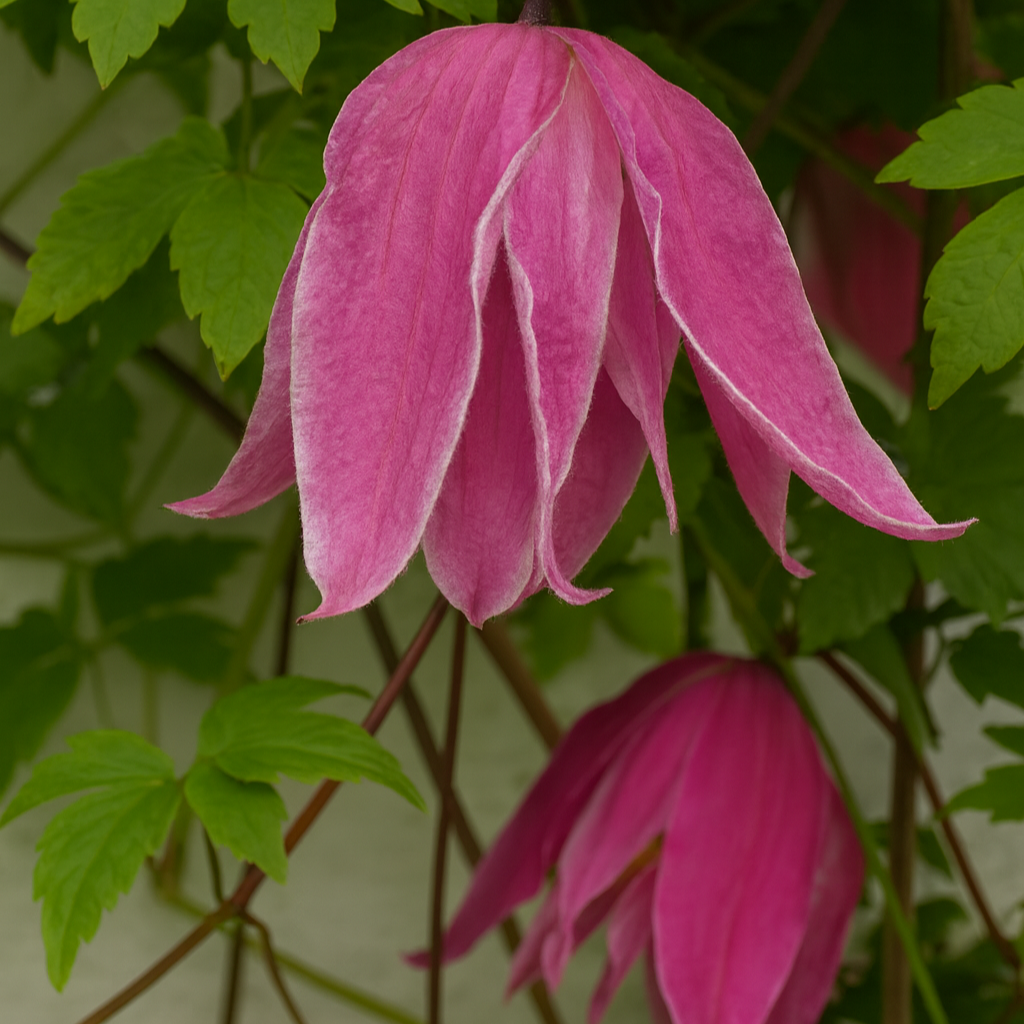 Clematis macro. Rosy o Grady