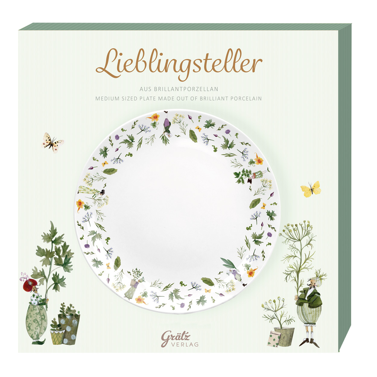Teller Kräutergarten