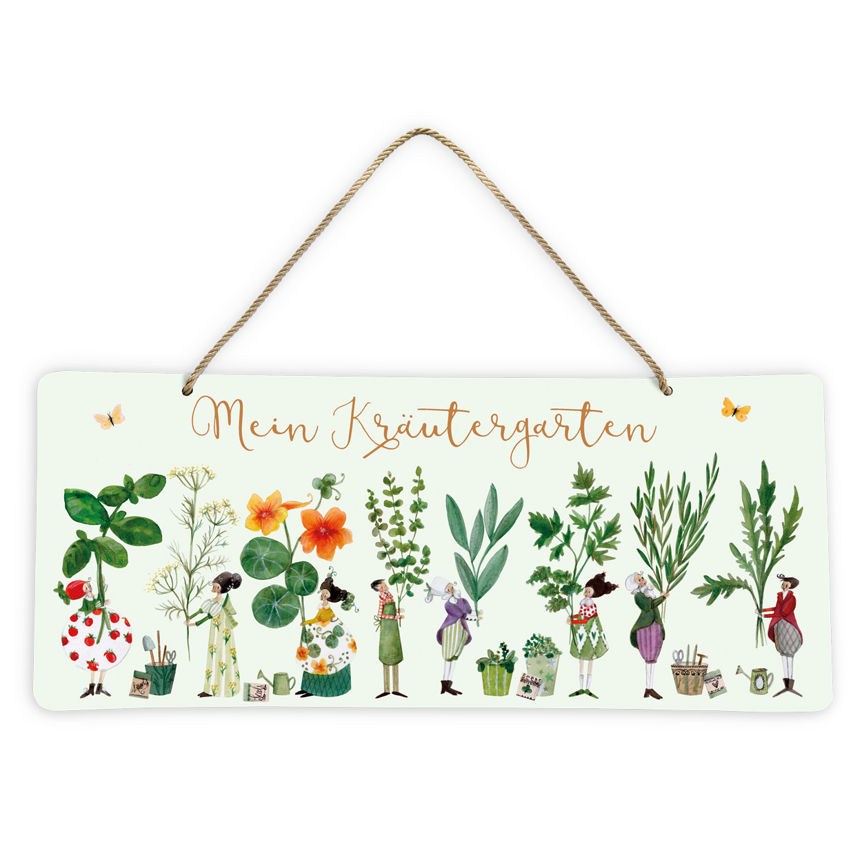 Dekoschild Kräutergarten