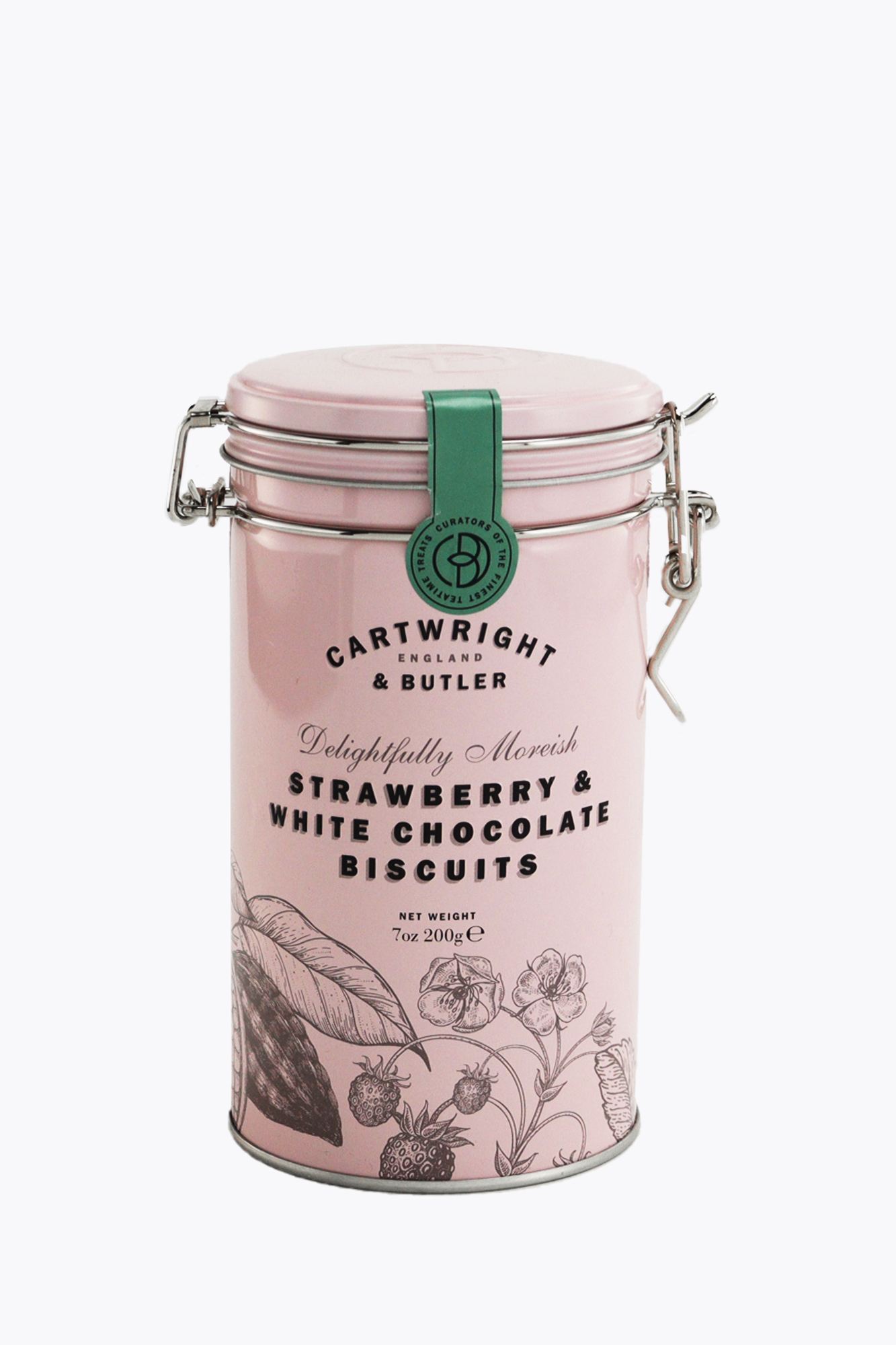 Butterkekse mit weißer Schokolade & Erdbeeren