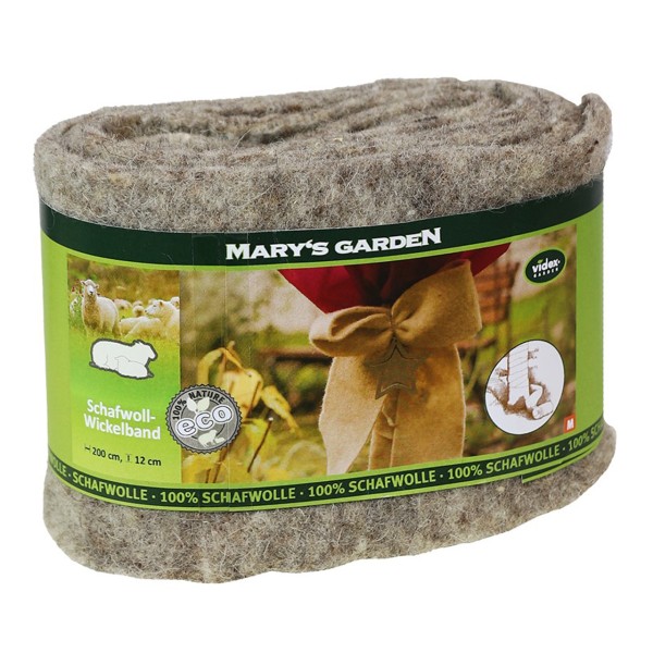Mary´s Gartenwolle-Wickelband 100%, stein