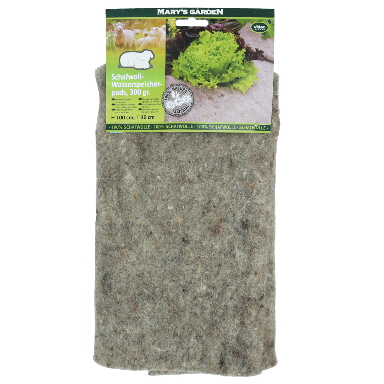 Mary´s Gartenwolle–Wasserspeicherpads, natur
