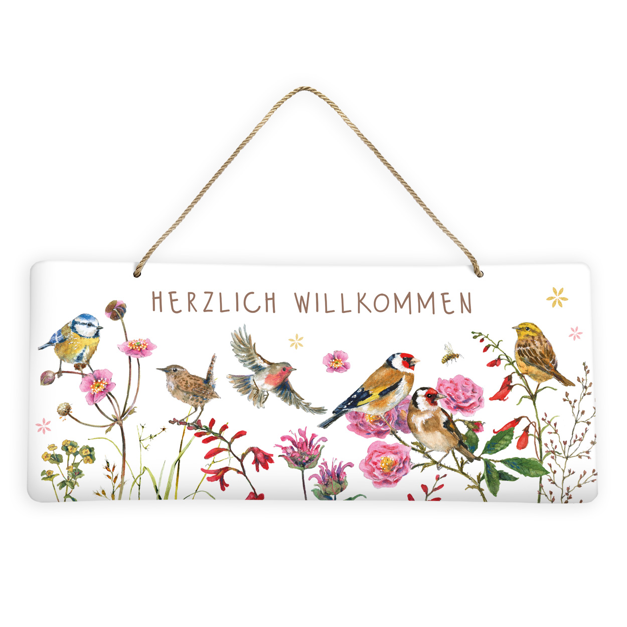 Dekoschild Herzlich Willkommen