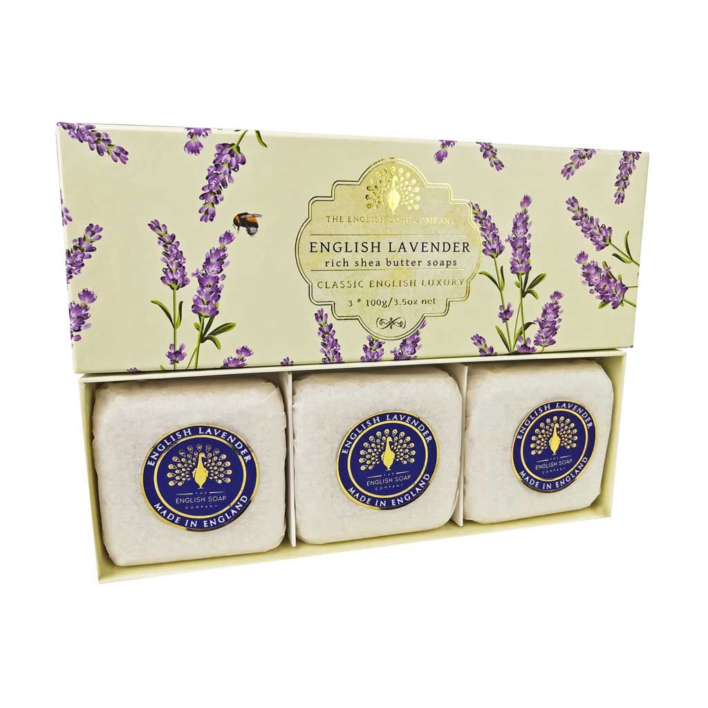 English Lavender Seifen-Geschenkset 3x100 gr.