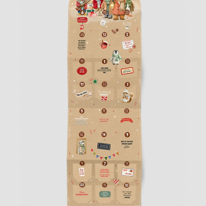 Adventskalender Gemütliche Gesellen - 24 Teesorten